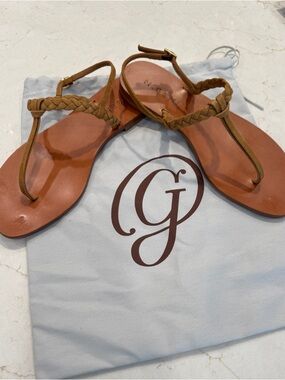 JA x M. Gemi Treccina Sandal - Saddle - 37 1/2 🤎